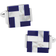 Cufflinks Inc Windmill Square Cufflinks - Silver/Lapis/White