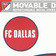 Stockdale FC Dallas Oval Team Decals 3Pcs