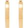 Welry Square Tube Hoop Earrings - Gold