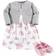 Hudson Dress, Cardigan, Shoe Set 3-Piece - Pink/Grey Floral ( 10153828)