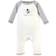 Touched By Nature Baby Mr. Moon Coveralls 3-pack - Cream