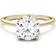 Charles & Colvard Moissanite Solitaire Ring - Gold/Diamond