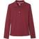 French Toast Girl's Long Sleeve Interlock Knit Polo with Picot Collar - Burgundy