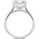 Charles & Colvard Moissanite Cushion Solitaire Ring - White Gold/Diamond