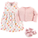 Hudson Baby Dress, Cardigan, Shoes 3-Piece Set - Ice Cream (10155418)