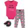 Little Treasures Bodysuit, Pant and Shoes 3-Piece Set - Sassy Pants (10171882)