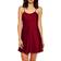 iCollection Satin Chemise - Burgundy