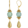 1928 Jewelry Drop Earrings - Gold/Green