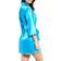 iCollection Women's Ultra Soft Satin Lounge and Poolside Robe - Teal