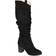 Journee Collection Aneil Wide Calf - Black