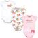 Little Treasures Baby Girl's Bodysuits 3-pack - Flower Pocket