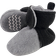 Hudson Fleece Lined Booties - Black/Heather Grey