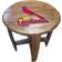 Imperial St. Louis Cardinals Oak Barrel Table