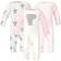 Touched By Nature Baby Girl's Coveralls - Girl Elephant