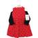 Hudson Baby Quilted Cardigan and Dress Set - Red Black Bows (10119332)