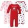 Hudson Baby Coveralls 3-pack - Hot Cocoa