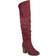 Journee Collection Kaison Medium Calf - Wine