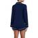 eberjey Gisele Long Sleeve & Shortie Short PJ Set - Navy/Ivory