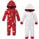 Hudson Baby Fleece Jumpsuits 2-Pack - Santa Snowman (11156571)