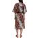 Maje Rodime Belted Printed Midi Dress - Ethnic Terracota