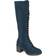 Journee Collection Jenicca Wide Calf - Navy