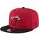 New Era Miami Heat 9Fifty Adjustable Snapback Hat Men - Red