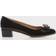 Ferragamo Vara - Nero/Gold Patent Leather