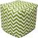 Majestic Home Goods Chevron Pouffe 43.2cm