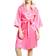 iCollection Women's Marina Lux 3/4 Sleeve Satin Robe - Fuchsia