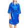 iCollection Women's Marina Lux 3/4 Sleeve Satin Robe - Royal Blue