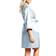 iCollection Women's Marina Lux 3/4 Sleeve Satin Robe - Grey