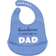 Hudson Silicone Bib Handsome Just Like Dad 2-Pack