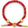 Rastaclat LNY Snake Braided Bracelet - Red/Gold