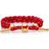 Rastaclat LNY Pig Braided Bracelet - Red/Gold