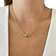 Adornia Lock Paper Clip Chain Link Necklace - Gold