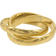 Adornia Interlocking Rings - Gold