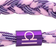 Rastaclat Libra Braided Bracelet - Purple