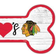 Fan Creations Chicago Blackhawks Team Dog Bone Sign Board