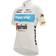 Santini Trek Segafredo 2022 Fan Line Cycling Jersey Women - White/Light Blue