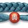 Rastaclat Serpentine Braided Bracelet - Blue/Orange