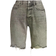 7 For All Mankind Easy James Cutoff Shorts - Fern Grey