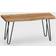 Alaterre Furniture Hairpin Live Edge Settee Bench 91.4x45.7cm