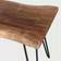 Alaterre Furniture Hairpin Live Edge Settee Bench 91.4x45.7cm