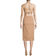 Bardot Amara Halter Midi Dress - Beige