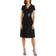 R&M Richards Short-Sleeve Faux-Wrap Dress - Black