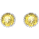 Swarovski November Birthstone Stud Earrings - Silver/Yellow