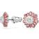 Swarovski Sunshine Stud Earrings - Silver/Pink