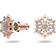 Swarovski Magic Stud Earrings - Rose Gold/Transparent