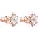 Swarovski Magic Stud Earrings - Rose Gold/Transparent