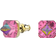 Swarovski Ortyx Stud Earrings - Gold/Pink